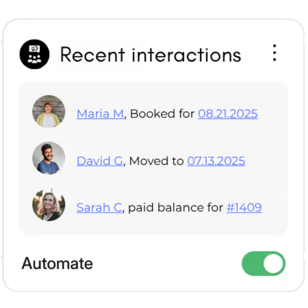 aiworksforus charter cx ai agents has extremely human like conversations with your customers, patients, donors, vendors, etc, visual showing recent interactions with customers