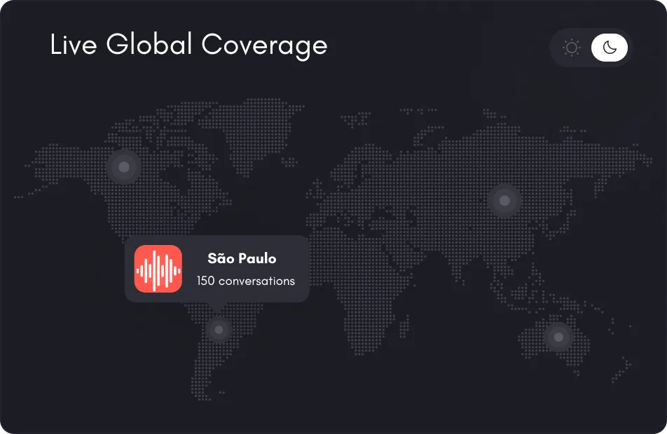 aiworksforus charter cx ai agents has extremely human like conversations with your customers, patients, donors, vendors, etc, aiworksforus live map from dashboard showing interactions and sales conversions from our cx ai agents and data intelligence engine