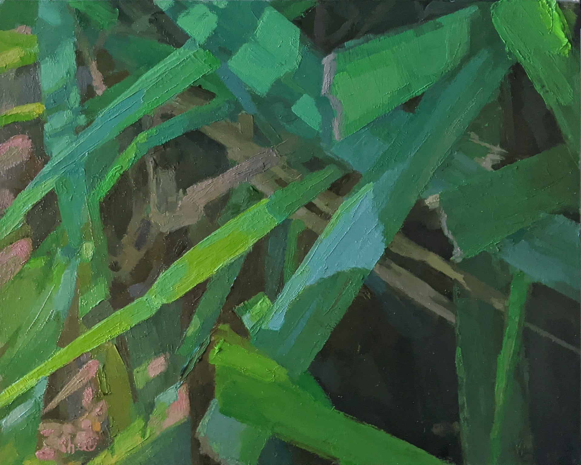 Collateral Beauty 2, an original oil painting by Shelli Langdale, featured in the Spring Sale
