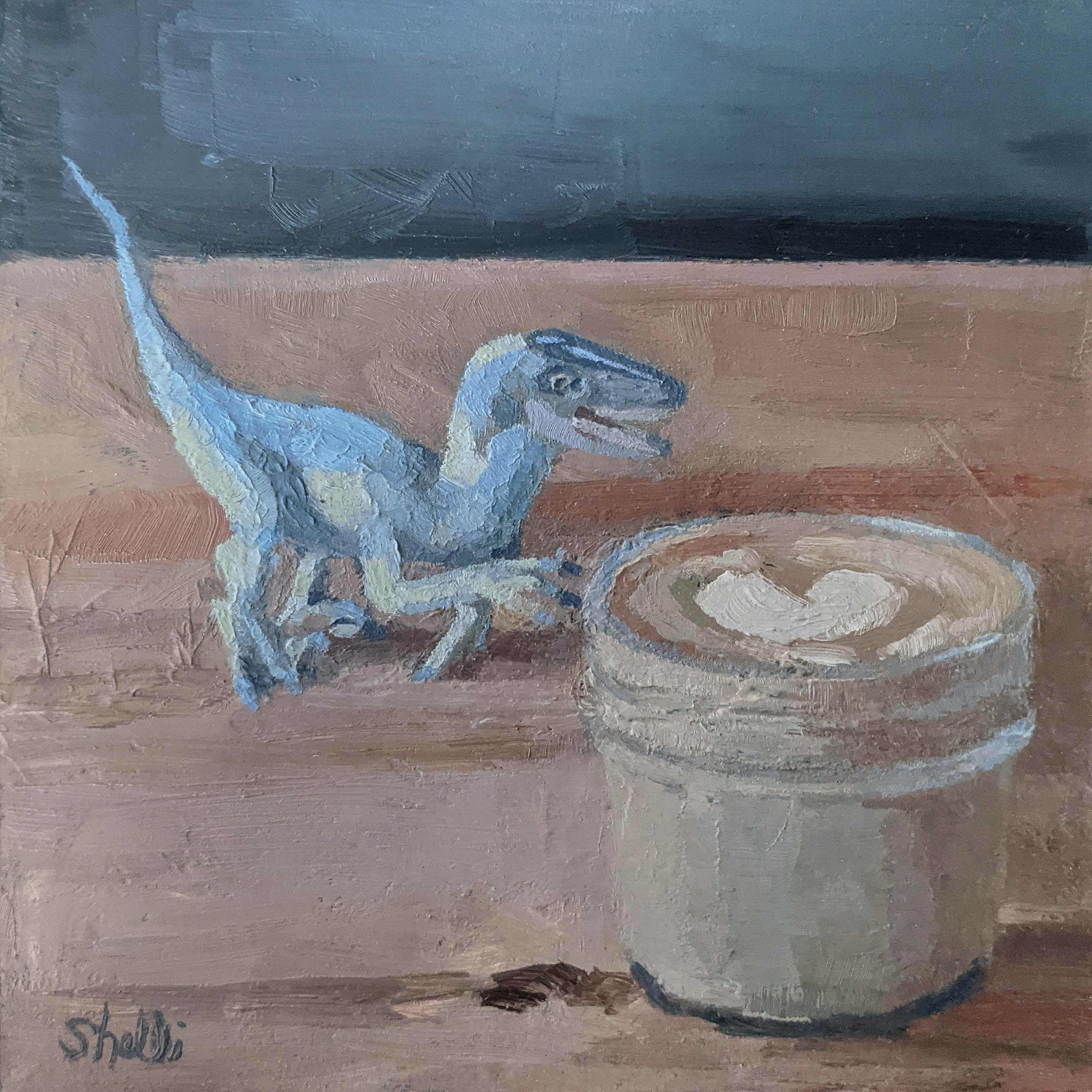 Cortado with Dinosaur