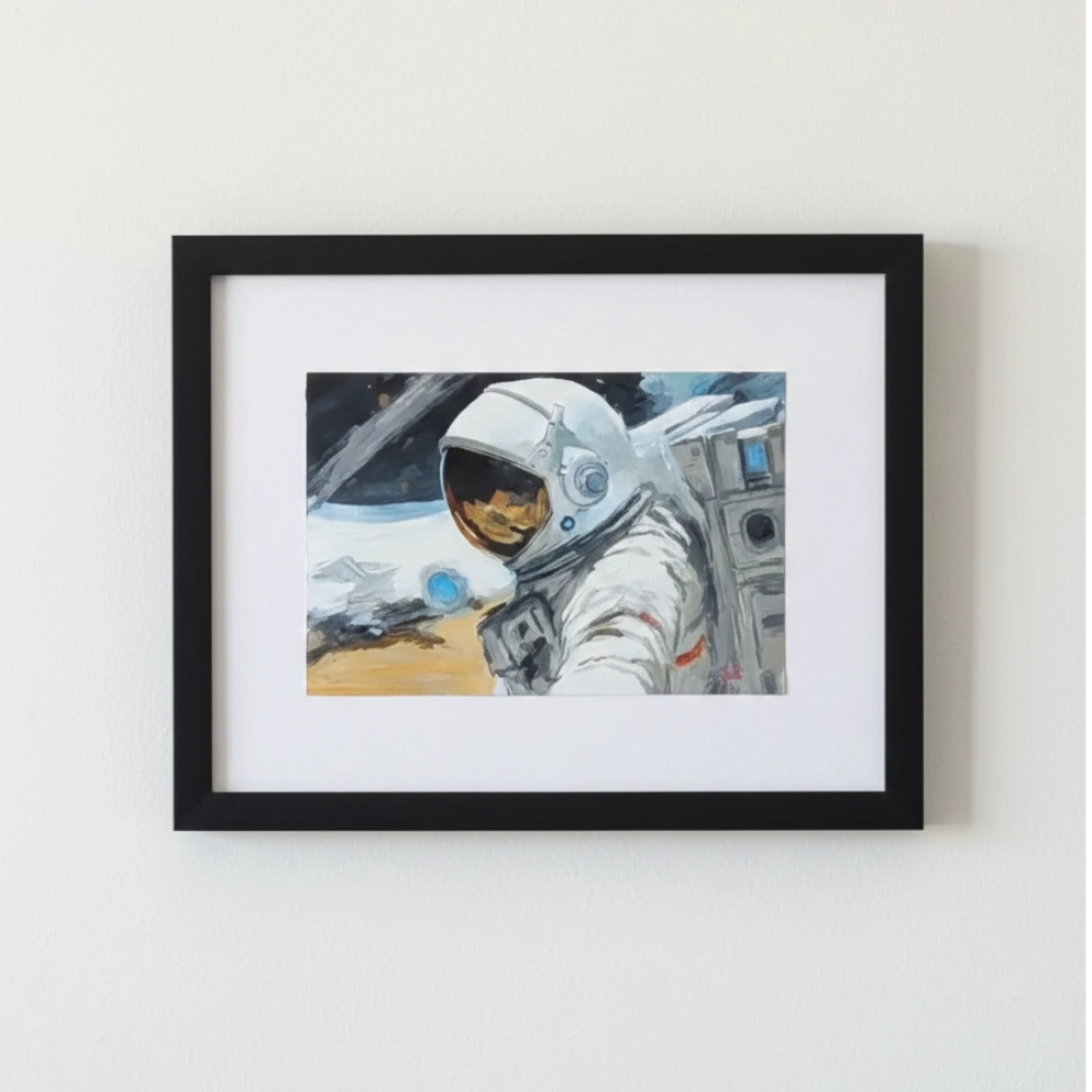 oil and acrylic paintings