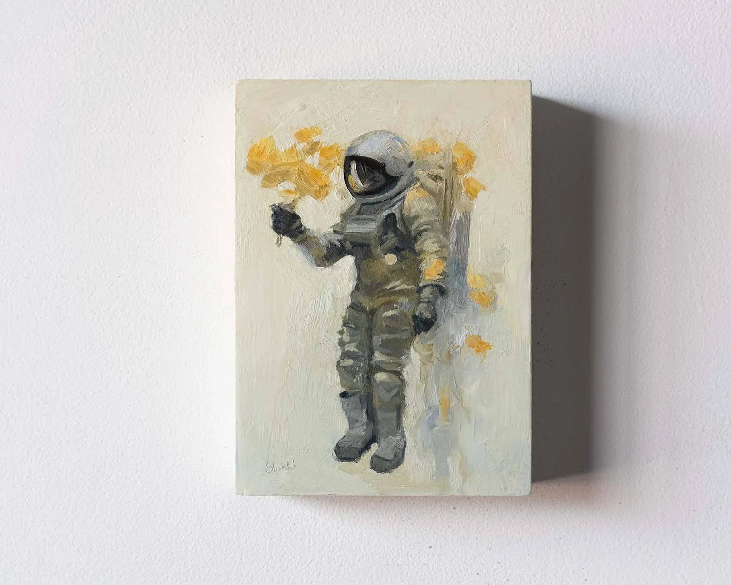 Astronaut with Flowers