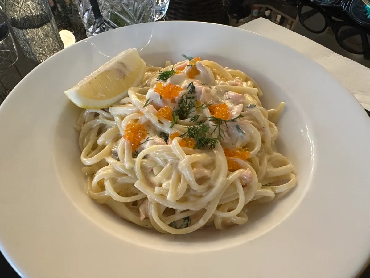 Pasta dish served at Zazza restaurant