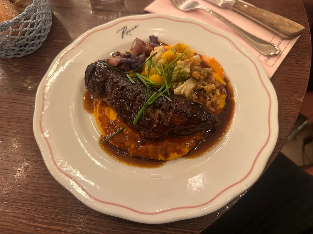 Duck magret at Brasserie Rosie