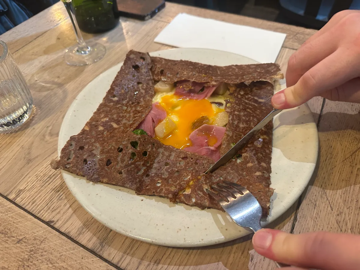 Crêpe at Breizh Café Odéon
