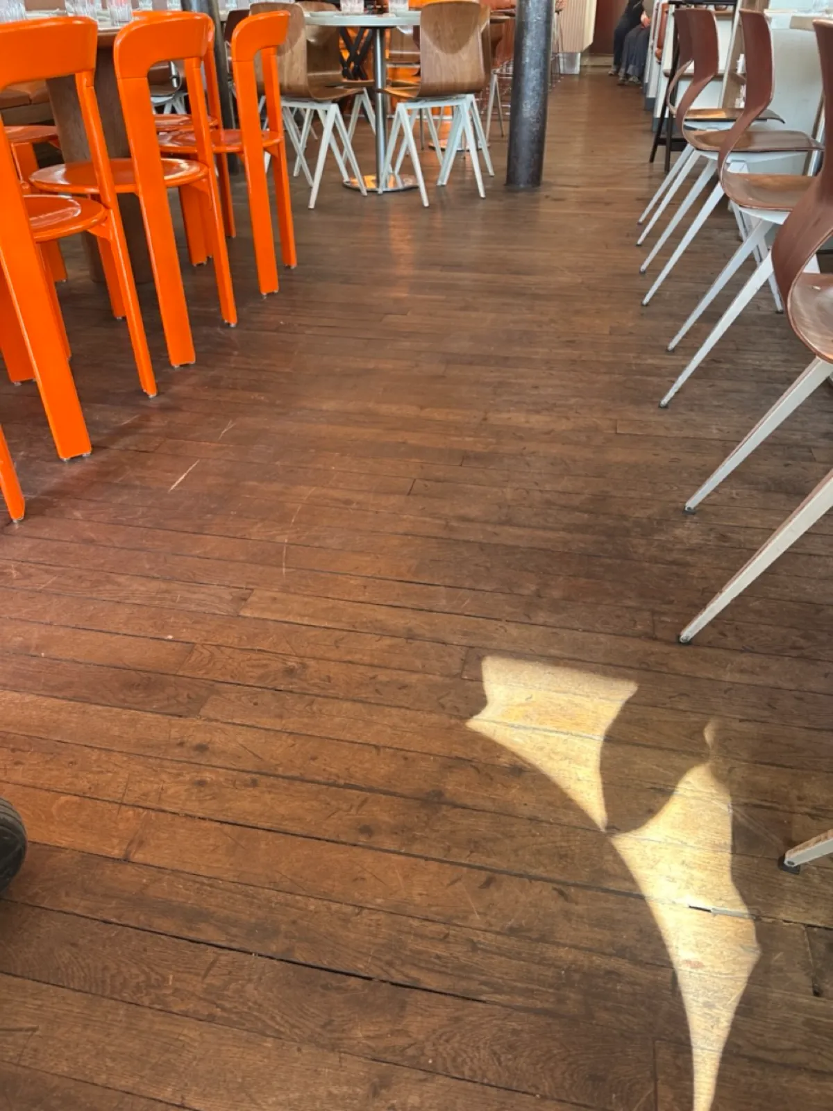 Space between tables at Maslow 1er - a bit tight in places