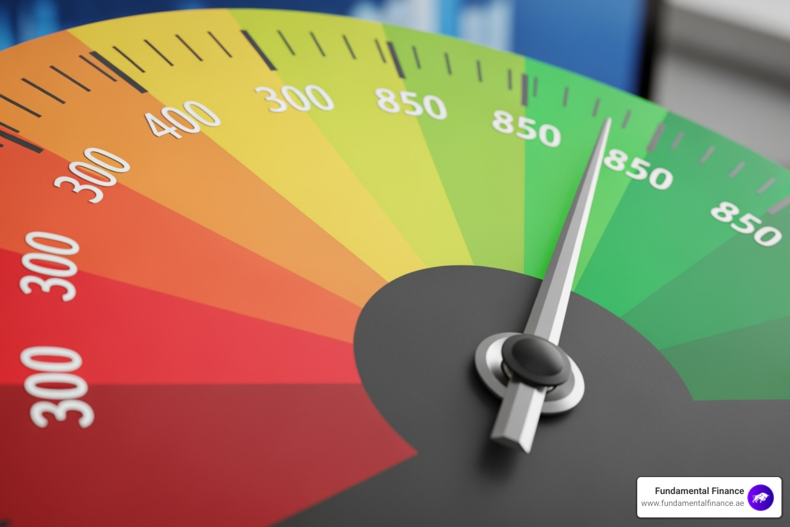 credit score dial pointing to "Excellent". - young adult finance