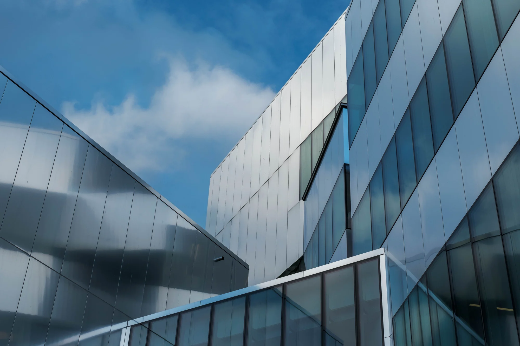 Modern glass office building