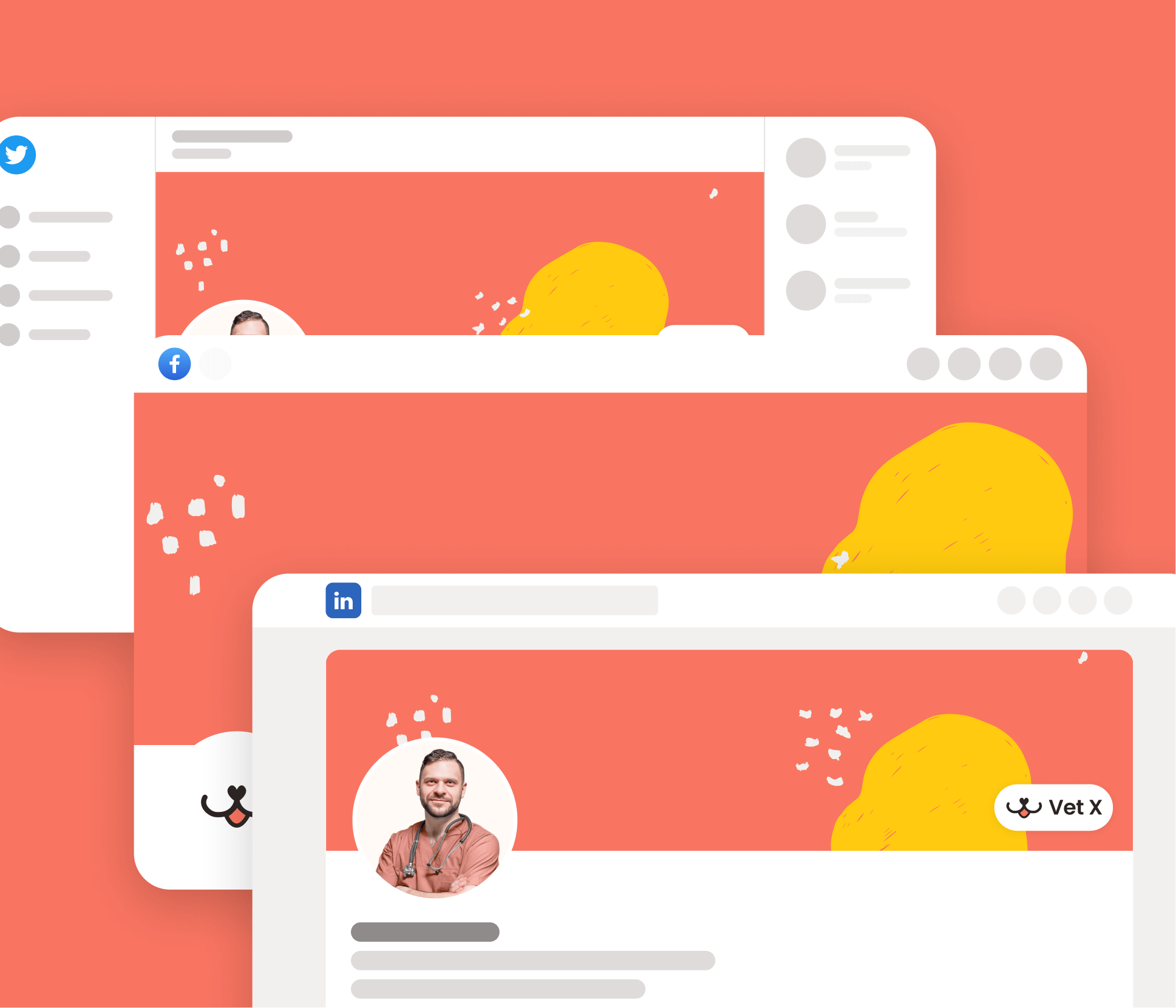 Vet X - Social Media Assets - Veterinary Webflow Template