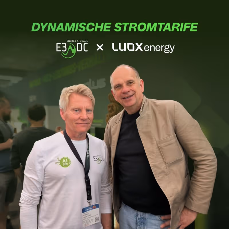 E3/DC integriert den Stromtarif LUOX Dynamisch in das eigene Energiemanagementsystem