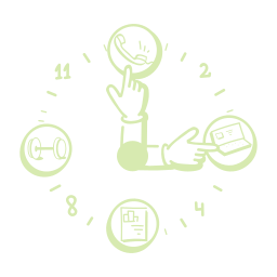 Sketch of work clock
