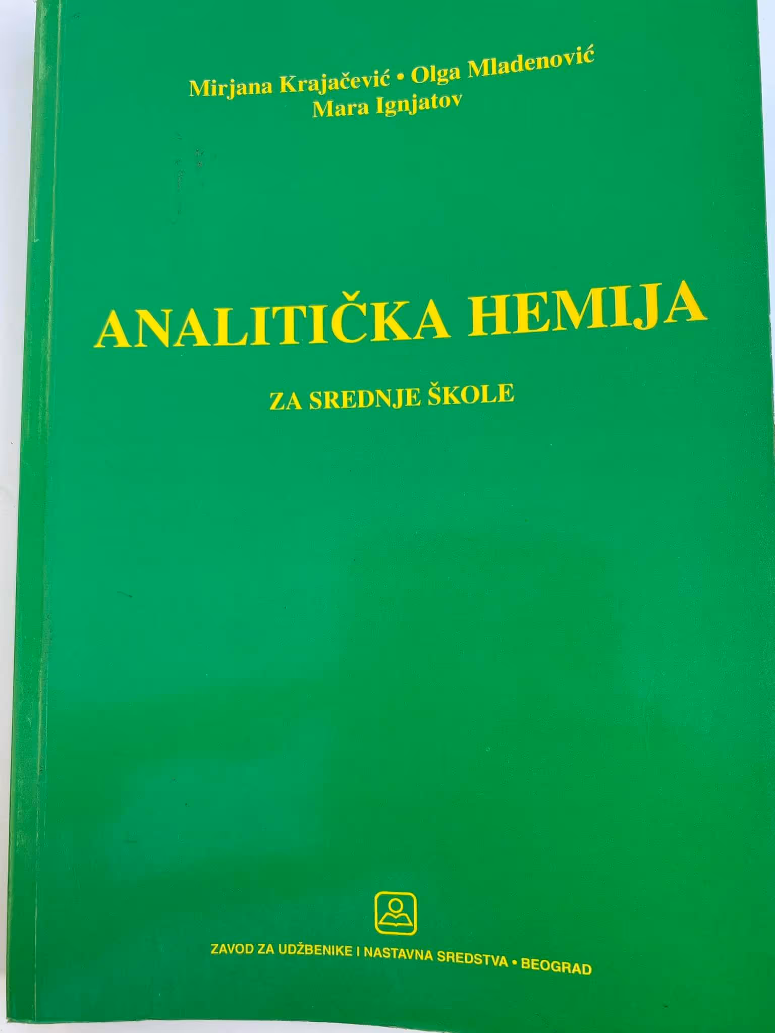 Analitička hemija udzbenik