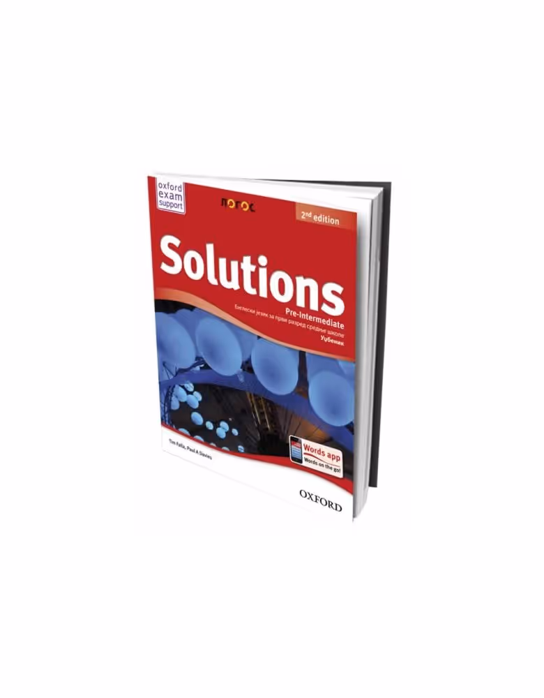 Logos engleski 1 udzbenik solutions 2 rd edition pre-intermediate , za prvi razred