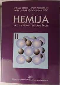 Hemija ii- 1 - 2 udžbenik za prvi i drugi razred