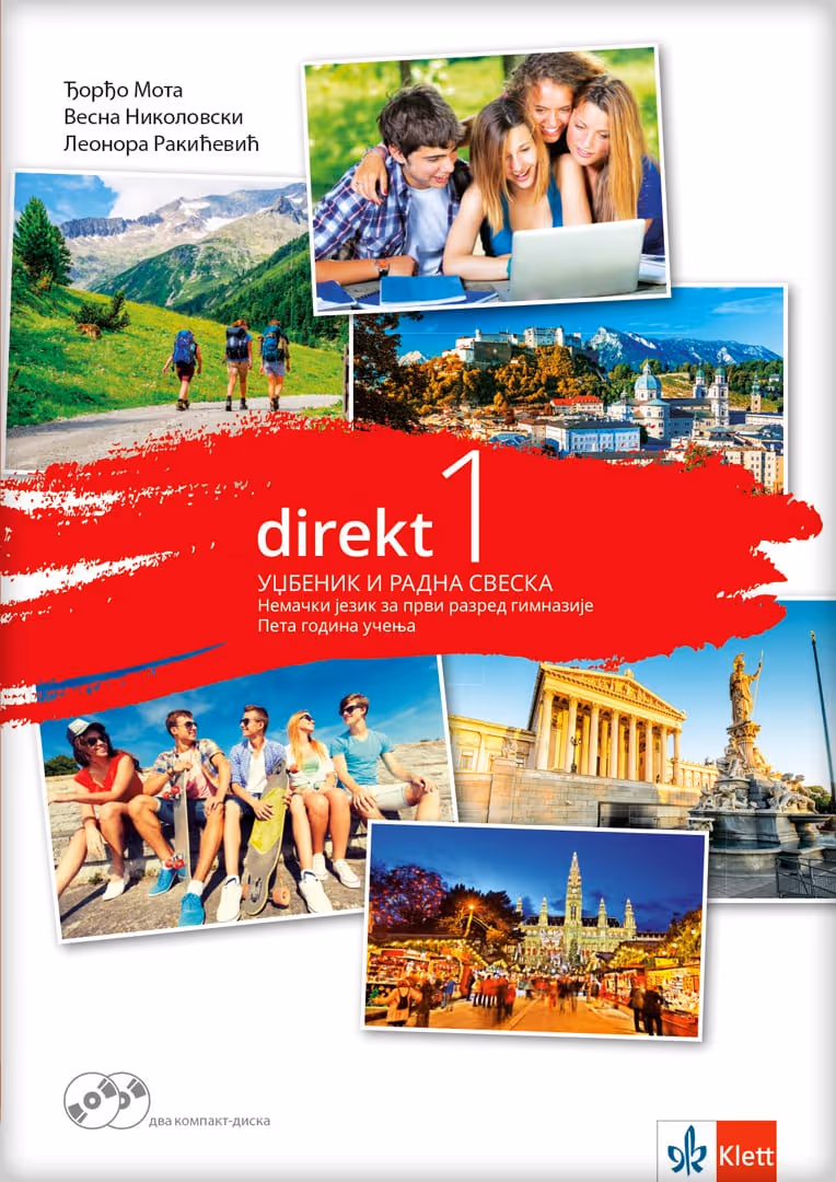 Klet nemački 1 direkt 1 udzbenik sa radnom sveskom za prvi razred