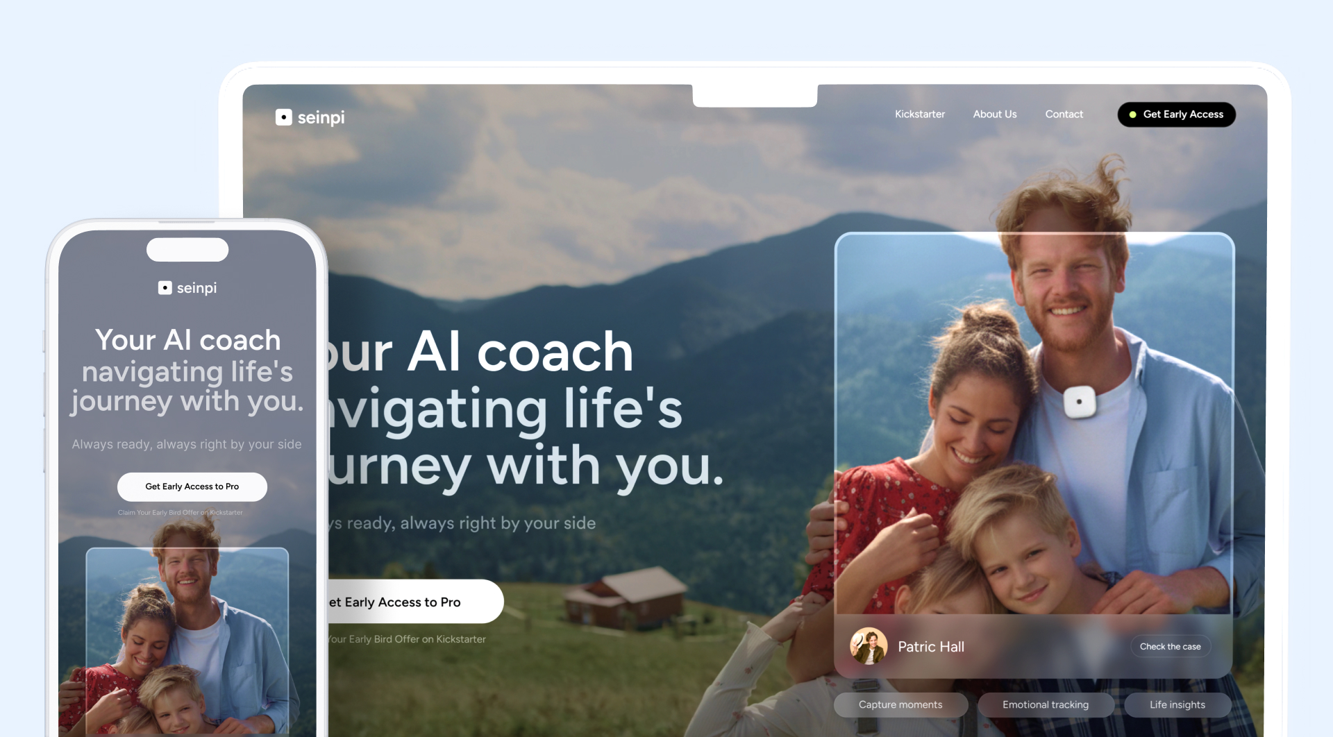 A person testing a website on both a desktop computer and a smartphone to ensure mobile-friendly design.