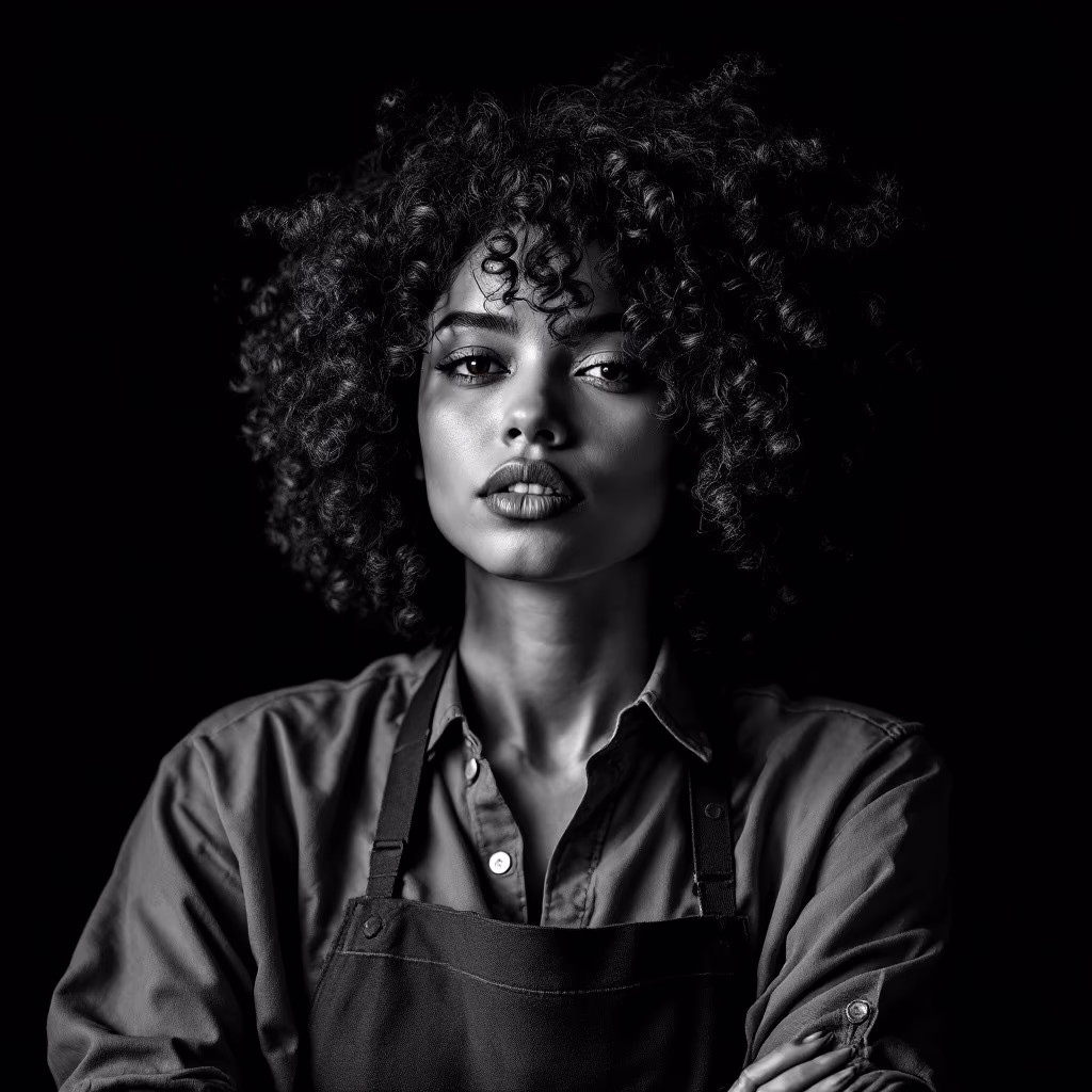 [headshot] image of customer (for a culinary experience subscription service)