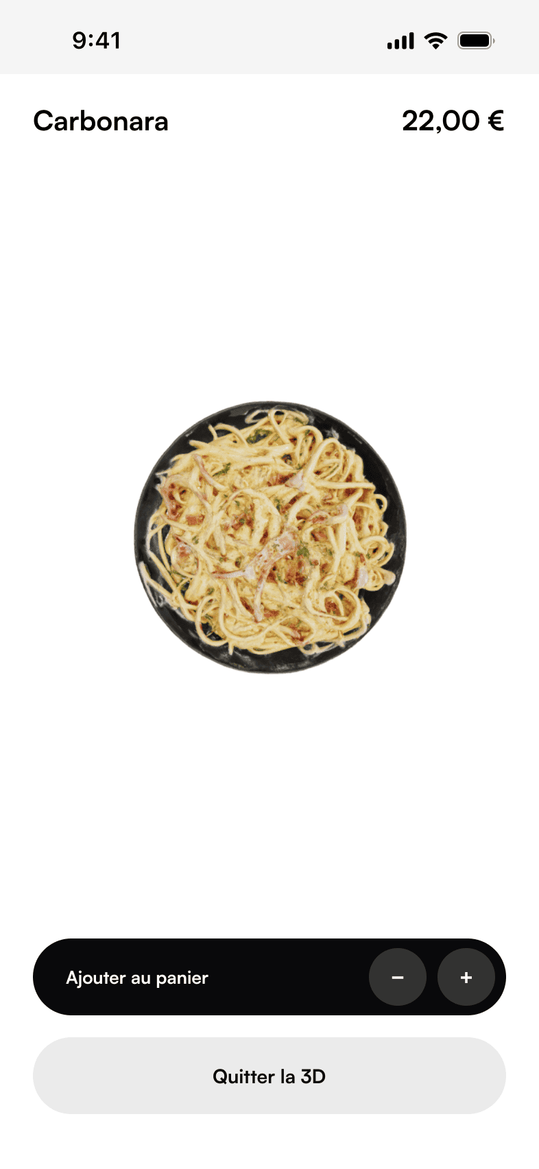 Mockup du menu visualisation 3D Mockup du menu visualisation 3D Fraisier