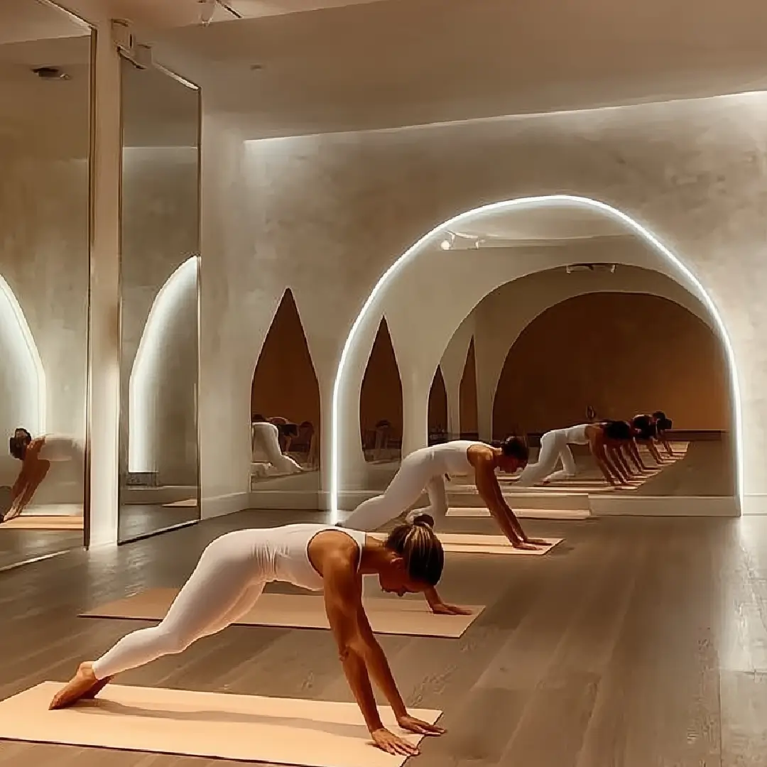 Nők edzés közben a TMS Reformation Pilates Studio-ban.