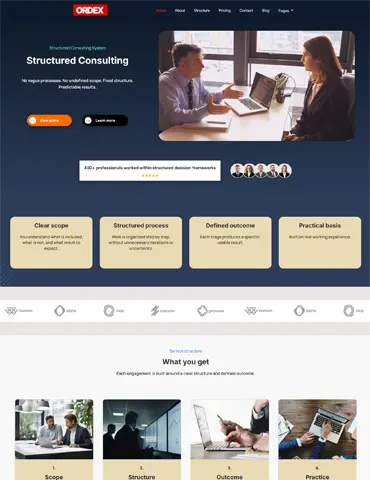 Ordex consulting HTML template