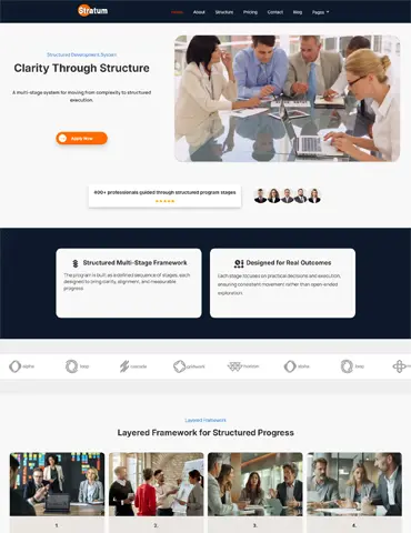 Stratum corporate business HTML template