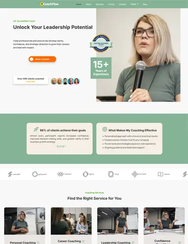 Coaching business coaching HTML template
