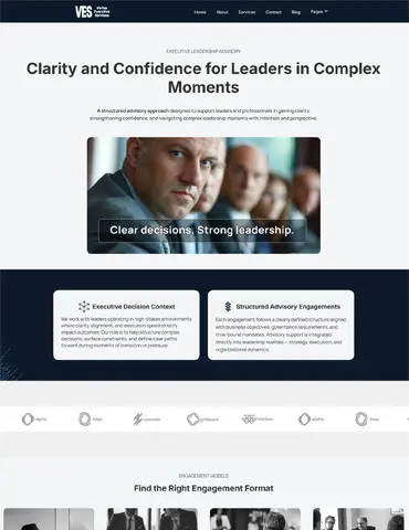 Vertex Execute executive business HTML template
