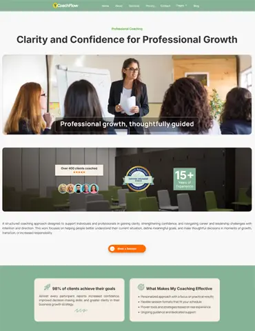 Coaching business coaching HTML template
