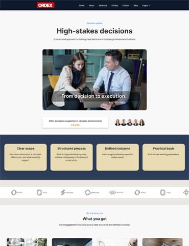 Ordex consulting HTML template