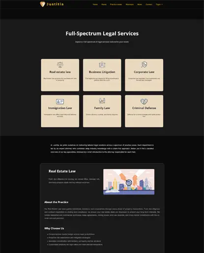 Justitia legal services section