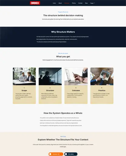 Ordex consulting services