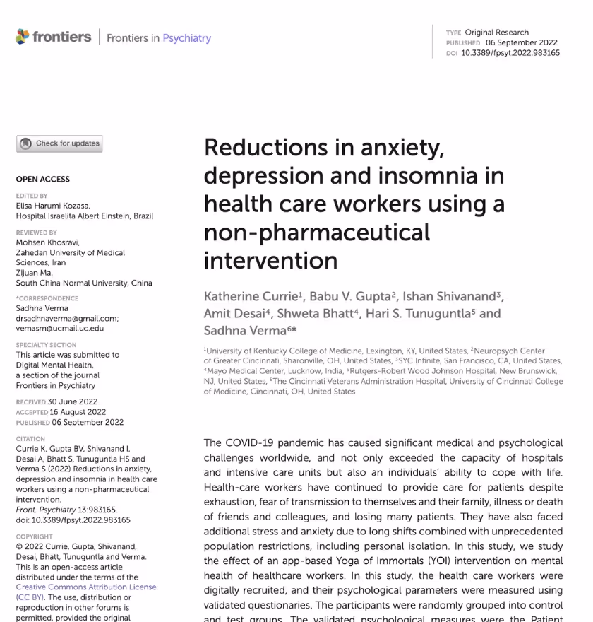 Helping Healthcare workers Research Paper Image