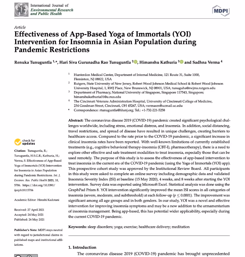 Improving Sleep Quality Research Paper