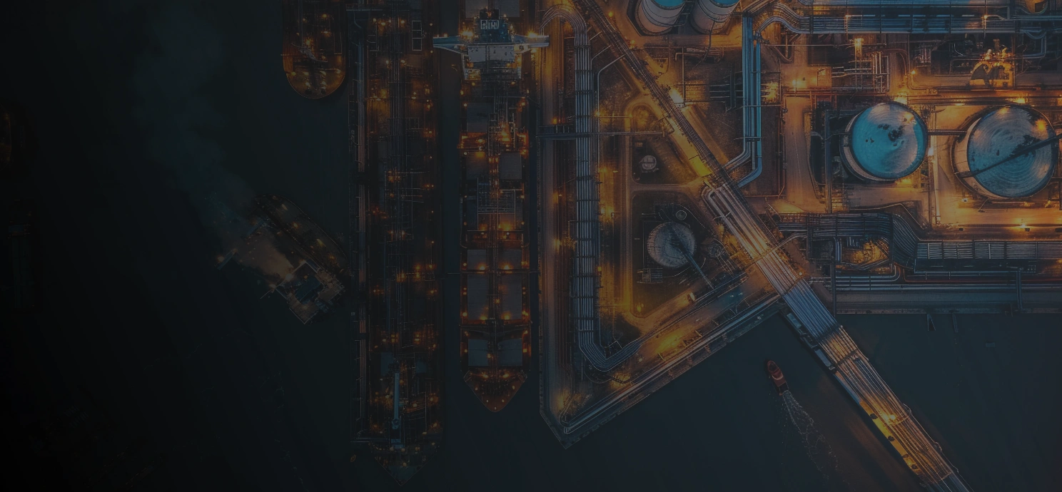 Futuristic digital dashboard representing Maintonia’s AIoT solutions for industrial reliability and sustainability