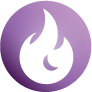 Purple orb icon