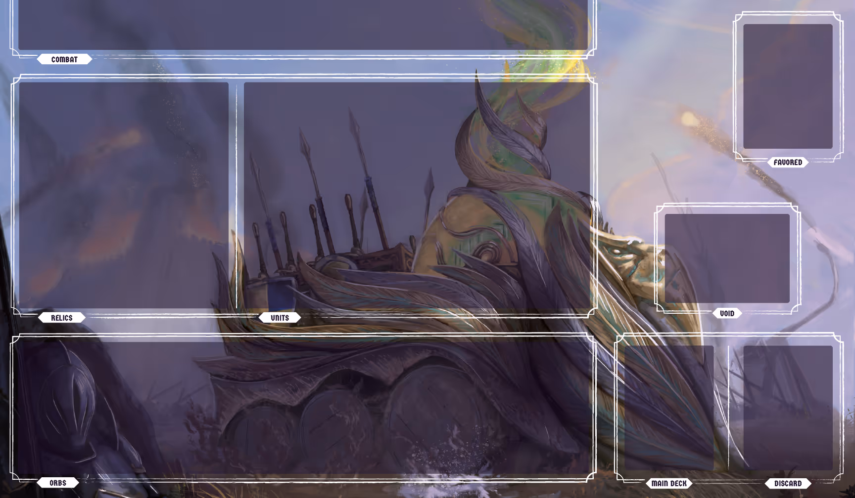 An image of the Luminous play area marking each zone.