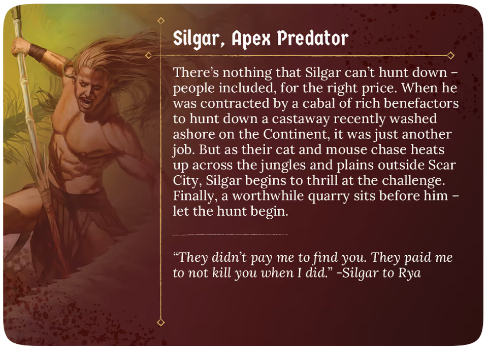 Card back for Silgar, Apex Predator