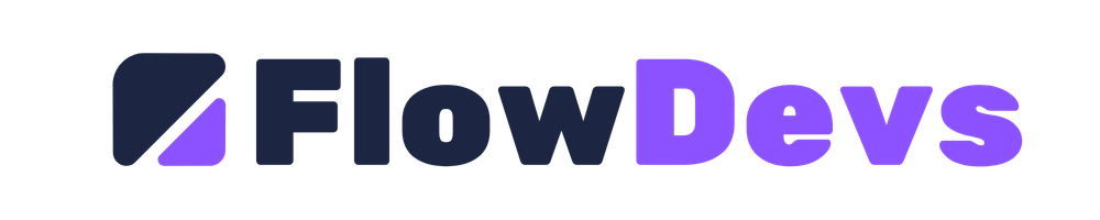 FlowDevs logo — your Flow Developer (Flow Dev)