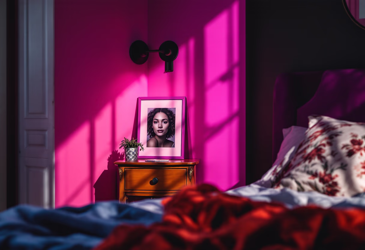 image of bedroom furniture setup