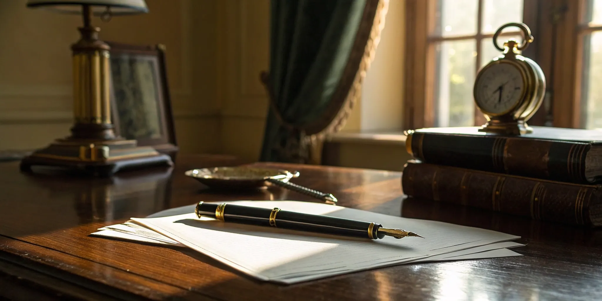 Fountain pen on legal documents for irrevocable trust planning and asset protection.