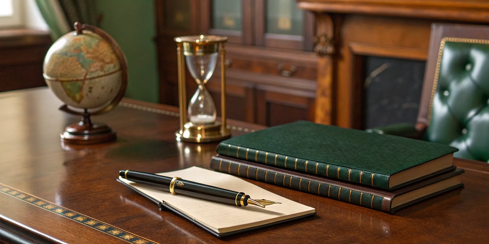 Legal books and a fountain pen on a desk, outlining the benefits of an irrevocable vs revocable trust.