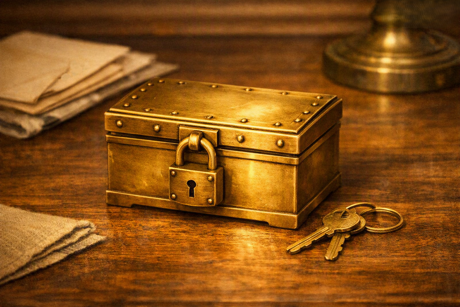 a locked box showing that encryption is more secure