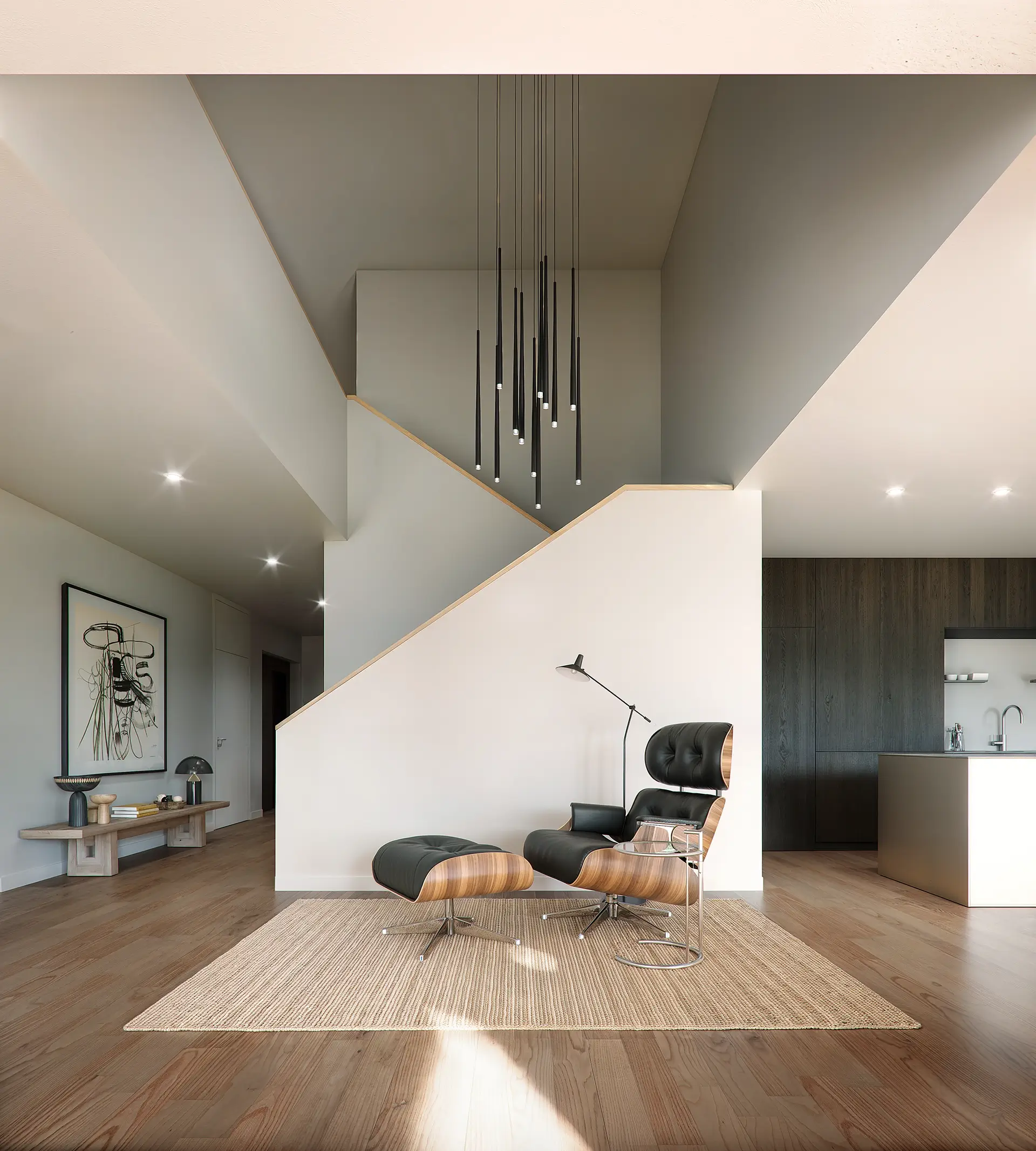 Innenansicht einer Garden-Duplex Wohnung