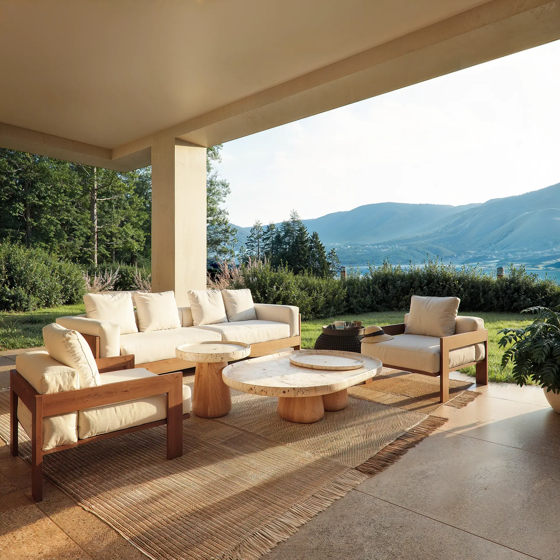 Terrasse mit Garten