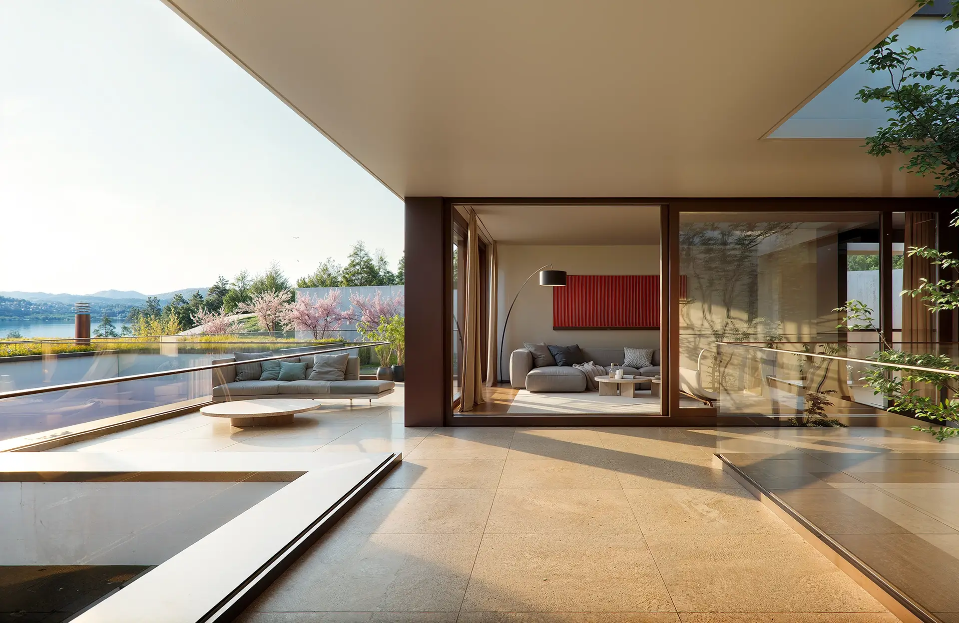 Terrassenvisualisierung Penthouse