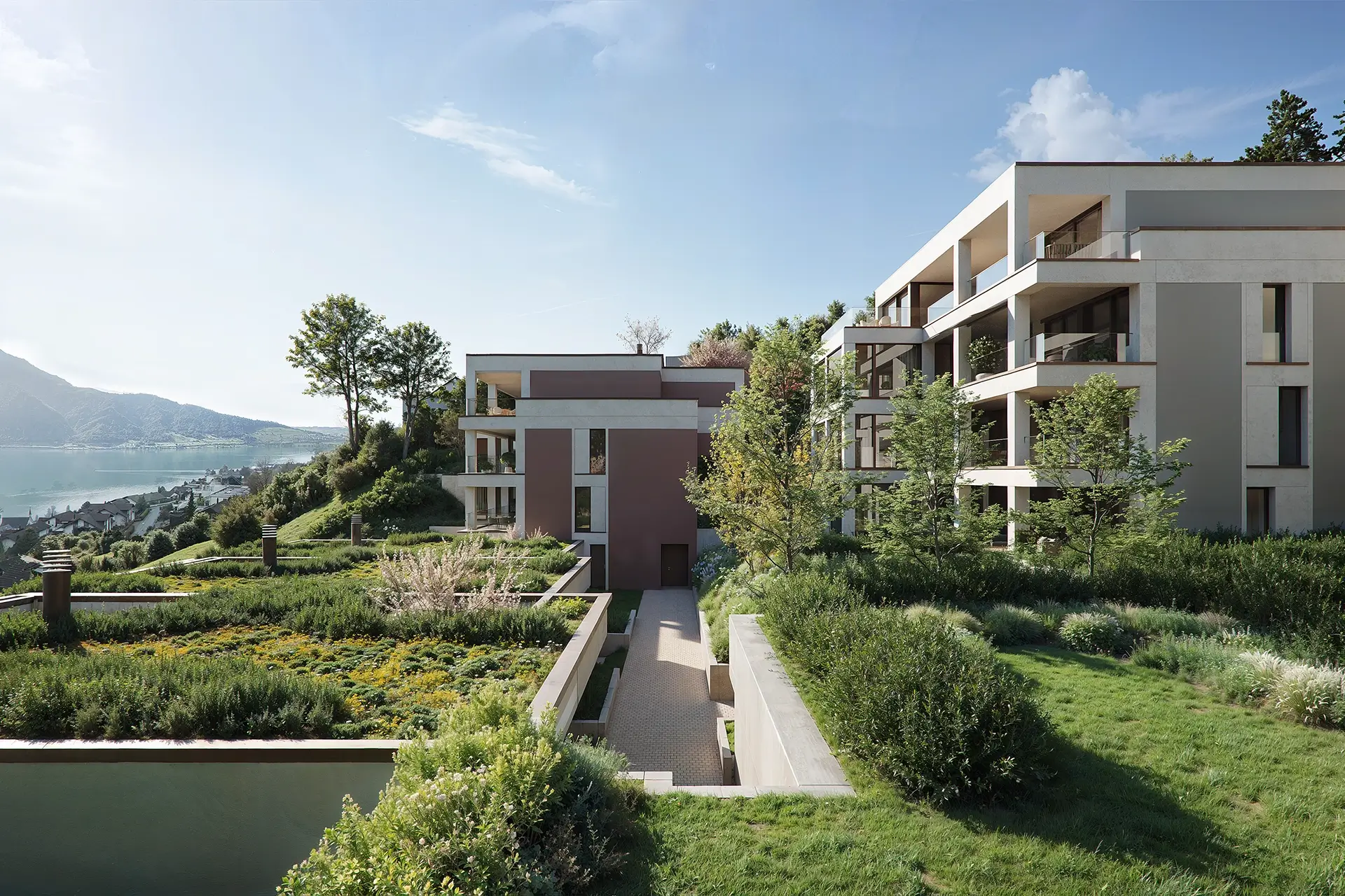 Aussenansicht der Residenzen.