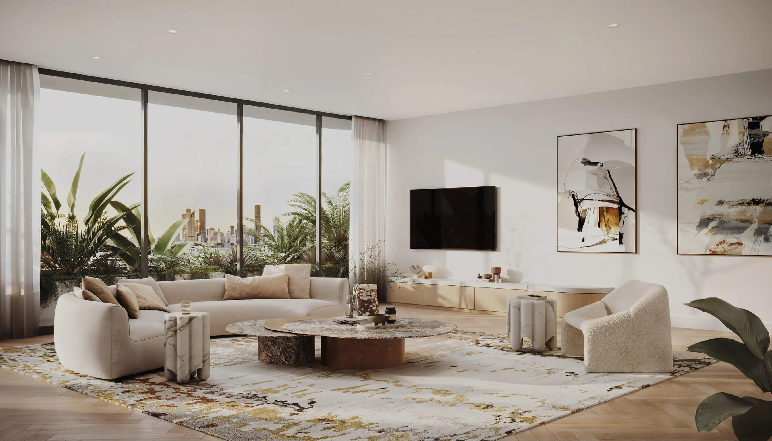 Stone residences Living room