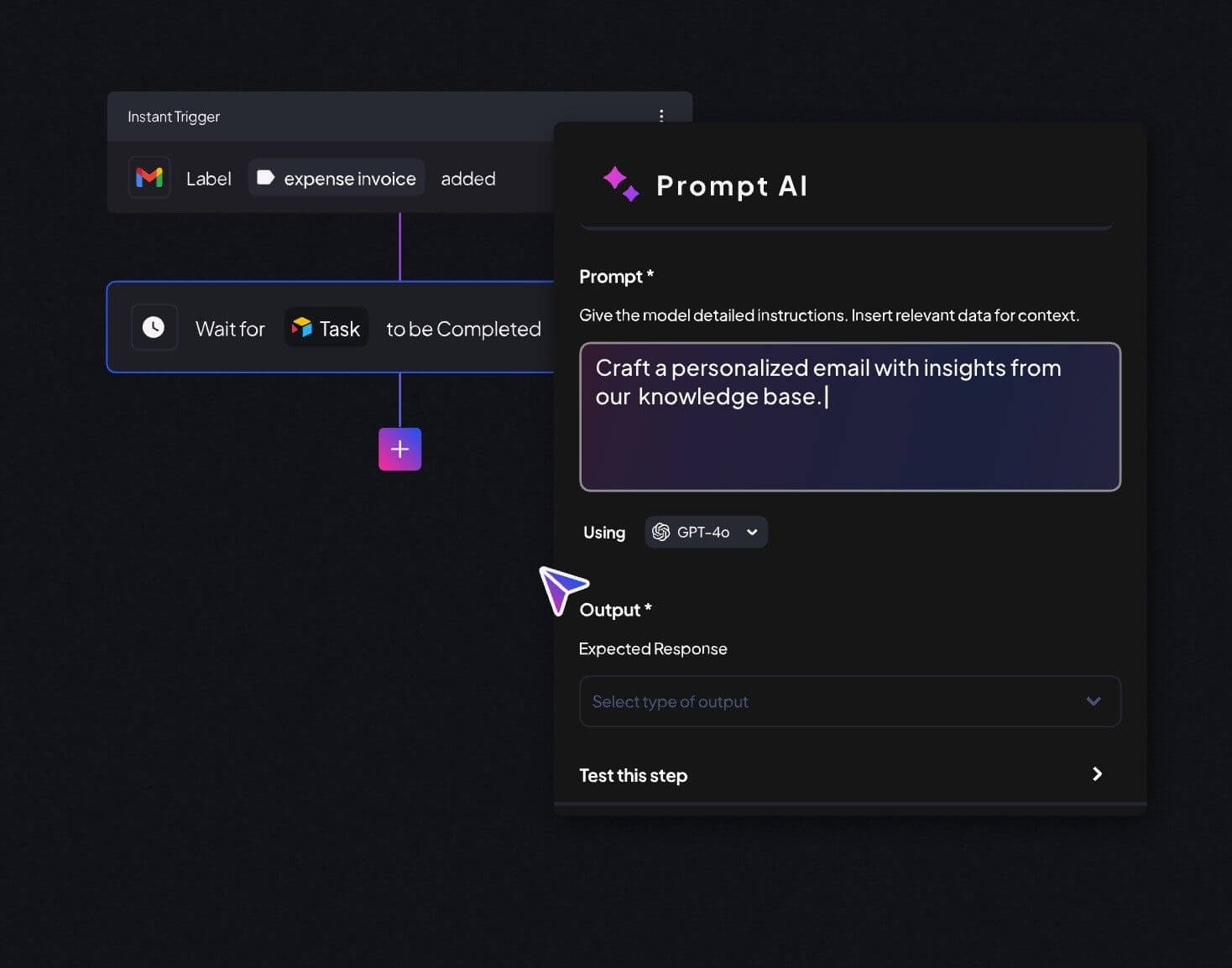 An image of prompt ai of mergepoint's platform in action .