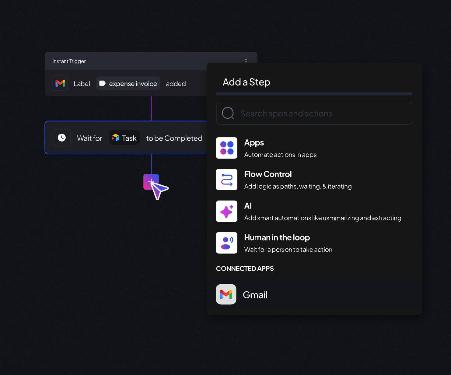 An image of how ai handles the work of a drag and drop in action of mergepoint's platform.