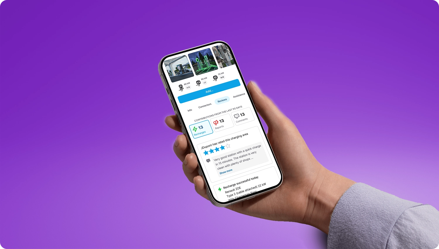 Application Chargemap, Comments